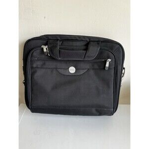Genuine Dell Laptop Bag Briefcase Messenger Case Nylon Black w/Shoulder Strap